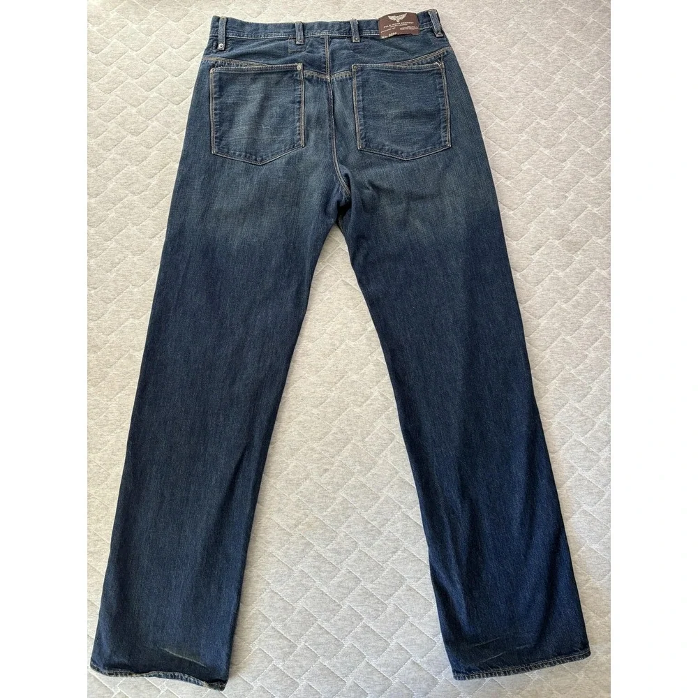 Polo Jeans Company Gristmill Jeans Mens 34x34 Blue Straight Medium Wash‎ Denim
